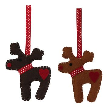 JULGRANSDEKORATION REN 10CM BRUN/SVART