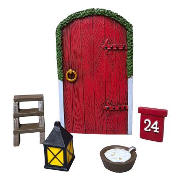 NISSEDÖRR RÖD 5-DELAR 