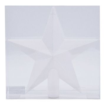 TOPPSTJÄRNA GLITTER 20CM VIT