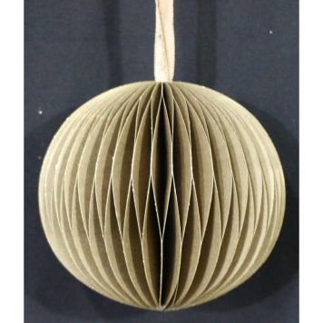 JULGRANSDEKORATION HONEY COMB GLITTER 8CM GULD