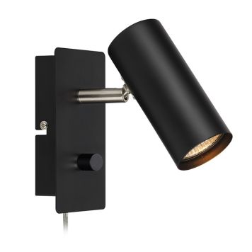 VÄGGLAMPA MARKSLÖJD BARCELONA SVART