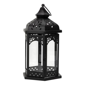 LYKTA DEHLI SVART 33X18,5X16