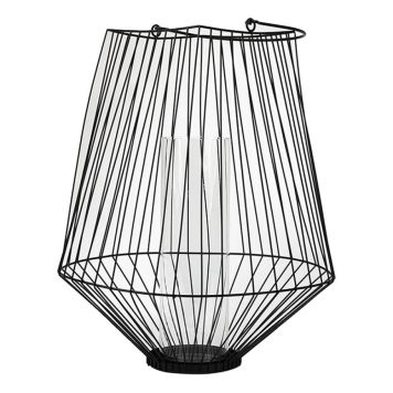 LYKTA PALMA SVART LITEN 44X31X31