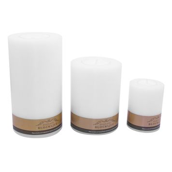 LJUSHÅLLARE BLOCKLJUS FÖR VÄRMELJUS 13CM 