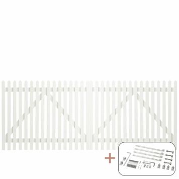 DUBBELGRIND PLUS SKAGEN LUX 300X120CM VIT