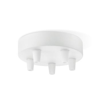 TAKLAMPSFÄSTE HOME SWEET HOME RUND VIT 5 FÄSTEN