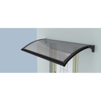 ENTRÉTAK JABO LED GRÅ/RÖKGLAS 1500X1000MM