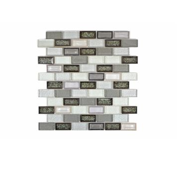 MOSAIK WELSCHEIT BRICK ARTIC GREY 30X30CM PRIS PER ARK