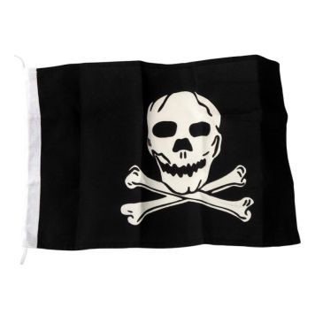 FLAGGA ADELA MED PIRAT 45X45CM