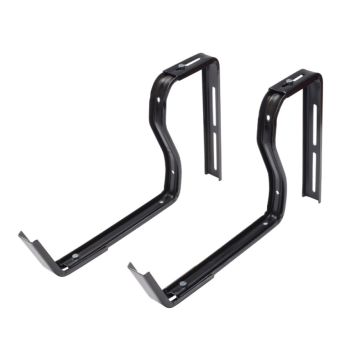 BALKONGLÅDA VÄGGKONSOL SVART