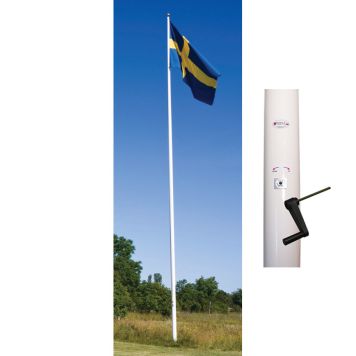 FLAGGSTÅNG ADELA PREMIUM MED VEVSYSTEM 12 M