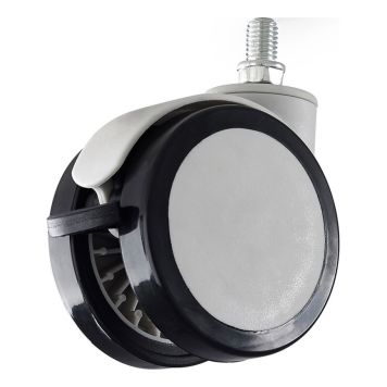 DUBBELHJUL HABO VRIDBART LÅSBART GRÅ 75MM