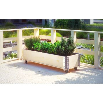 PLANTERINGSLÅDA 120X40X19,5CM NATUR