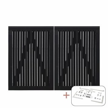 DUBBELGRIND PLUS NAGANO 200X140CM SVART