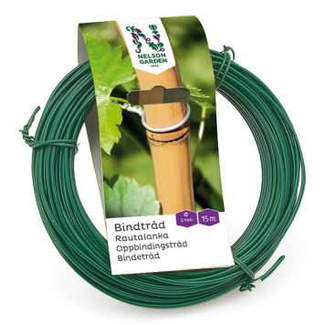 BINDTRÅD NELSON GARDEN STÅL/PLAST 15M 