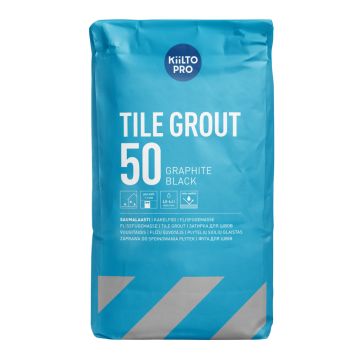 FOGMASSA KIILTO KAKELFOG 50 SVART 20KG