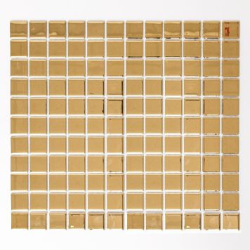 MOSAIK SQUARE GULD 2,5X2,5CM PRIS PER ARK