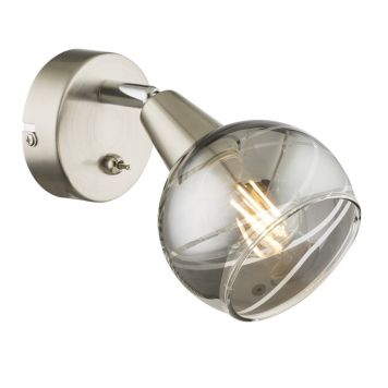 VÄGGLAMPA GLOBO BALL Ø19CM NICKEL