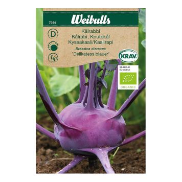 GRÖNSAKSFRÖ WEIBULLS KÅLRABBI LILA KRAV