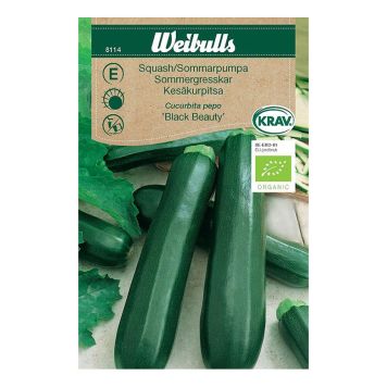 GRÖNSAKSFRÖ WEIBULLS SQUASH BLACK BEAUTY KRAV