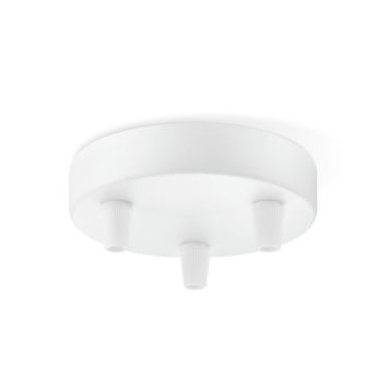 TAKLAMPSFÄSTE HOME SWEET HOME RUND VIT 3 FÄSTEN