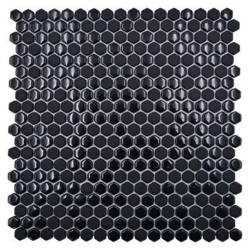 MOSAIK HEXAGON ENA MIX BLACK 29X29,5X0,6CM PRIS PER ARK
