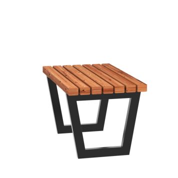 BÄNK/BORD PLUS SIESTA THERMOWOOD 73X45X43CM BRUN/SVART