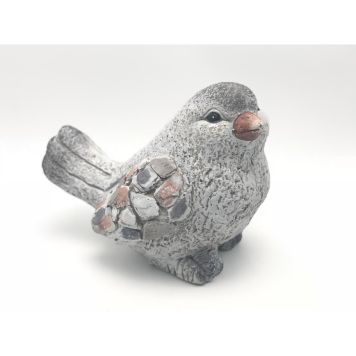 TRÄDGÅRDSDEKORATION FÅGEL MOSAIK 27CM