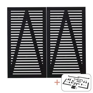 DUBBELGRIND PLUS TOKYO 200X180X44CM SVART