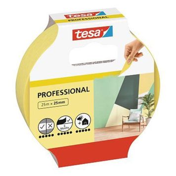 MASKERINGSTEJP TESA MASKING PROFESSIONAL 25MMX25M