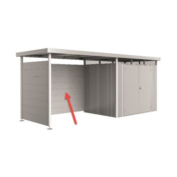 BAKVÄGG BIOHORT TILL HIGHLINE H2-H5 METALLIC SILVER