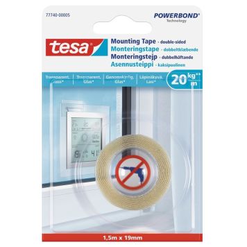 TRANSPARENT MONTERINGSTEJP TESA TSMS 20KG /M 1,5M