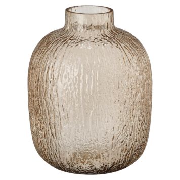 VAS MICA LECO 19,5X14CM BRUN