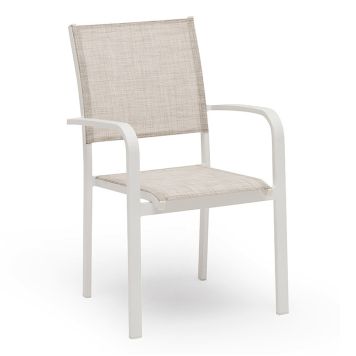 STAPELSTOL HILLERSTORP HÅNGER VIT/GRÅBEIGE   