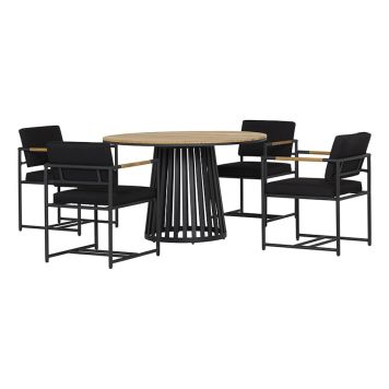 MATGRUPP SENSUM SANDEFJORD BORD TEAK + 4 STOLAR ARENDAL  