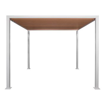 PERGOLA SENSUM FYRHOLMEN 3X3M VIT 