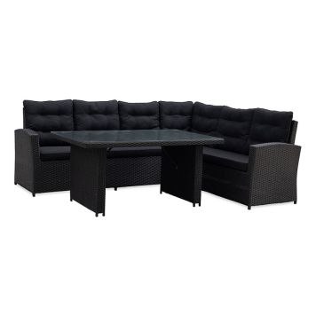 SOFFGRUPP SUNFUN VÄDDÖ KONSTROTTING SVART