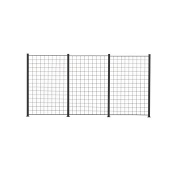 SPALJÉ HORTUS 3 SEKTIONER ANTRACIT 150X100CM 