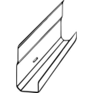 RÖRSOCKEL INNERDEL L-FORM 28,5X56X3000MM