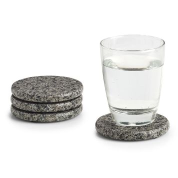 GLASUNDERLÄGG Ø10CM ANTRACIT 4-PACK   