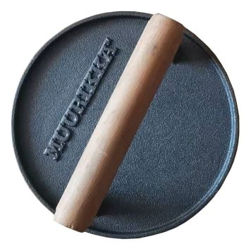 HAMBURGERPRESS MUURIKKA RUND GJUTJÄRN  