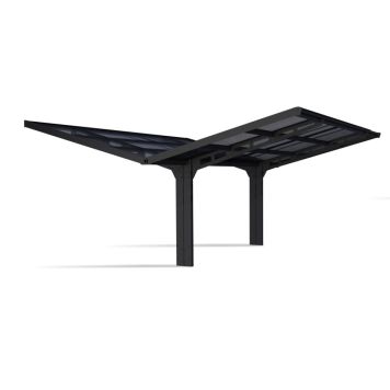 CARPORT CANOPIA SYDNEY WINGS 6X6M SVART