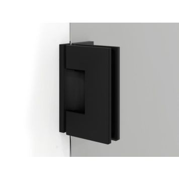 BESLAGSLÅDA SVEDBERGS FÖR DUSCHVÄGG FAST 180° SVART