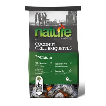 GRILLBRIKETTER NATURE PREMIUM KOKOS 9KG