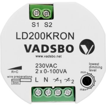 TRYCKDIMMER VADSBO LDN200 0-150W DOSA UTAN NOLLA