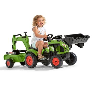 TRAMPTRAKTOR FALK CLAAS ARION 410 FRONTLASTARE & GRÄVSKOPA