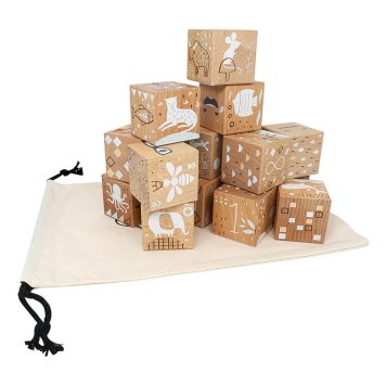 TRÄKLOSSAR NORDIC PLAY NATURE BOKTRÄ 16ST