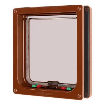 KATTLUCKA KARLIE CATMATE LÅSBAR LARGE 221 BRUN 23,5X25,2 CM