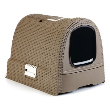 KATTLÅDA CURVER BRUN 51X38,5X39,5 CM