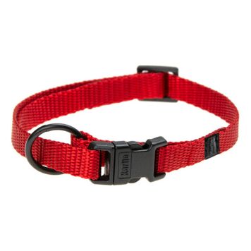 HUNDHALSBAND KARLIE ASP+ JUSTERBAR RÖD 20-35 CM